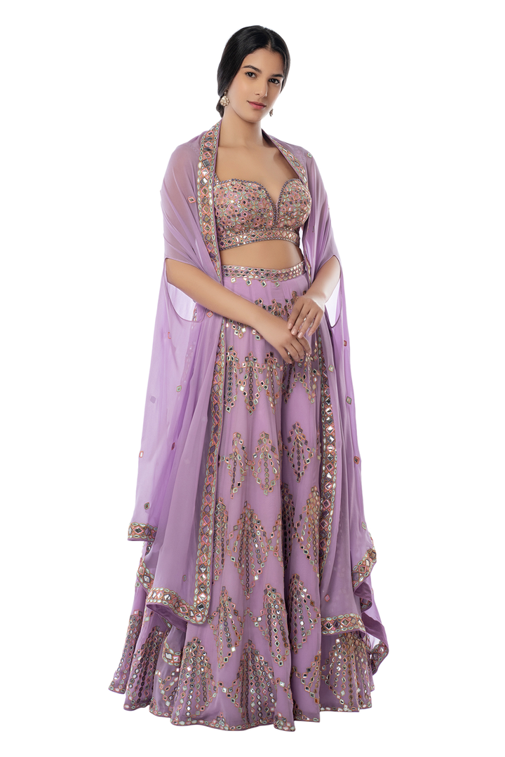 Lavender High Waist Sharara