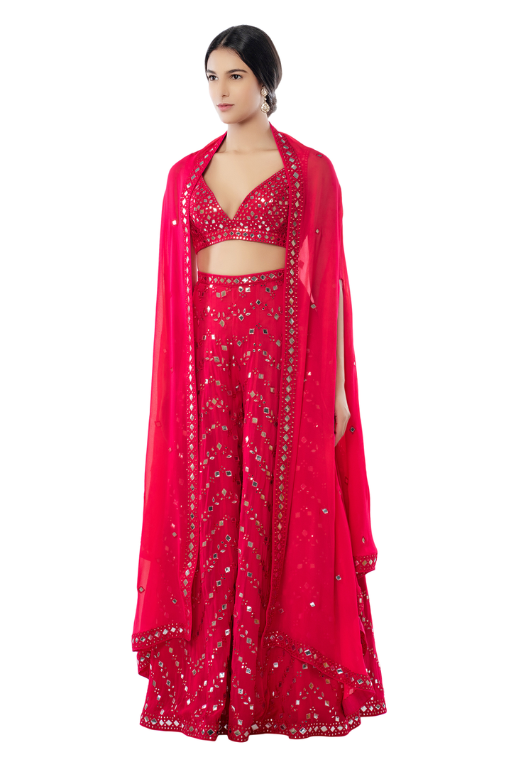 Pink High Waist Sharara