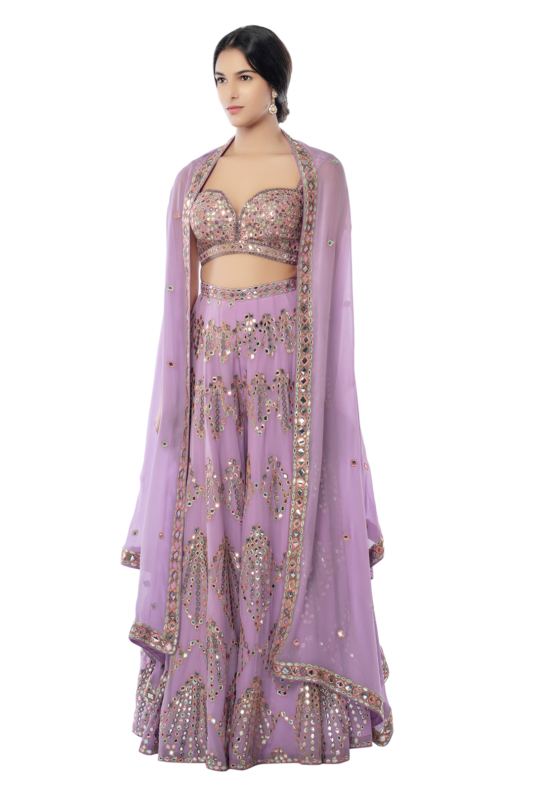 Lavender High Waist Sharara