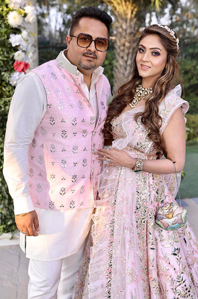 Eisha Dewan In A Customized Tamanna Punjabi Kapoor Bridal Outfit