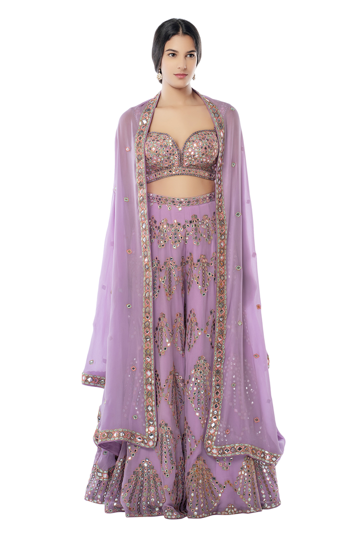 Lavender High Waist Sharara
