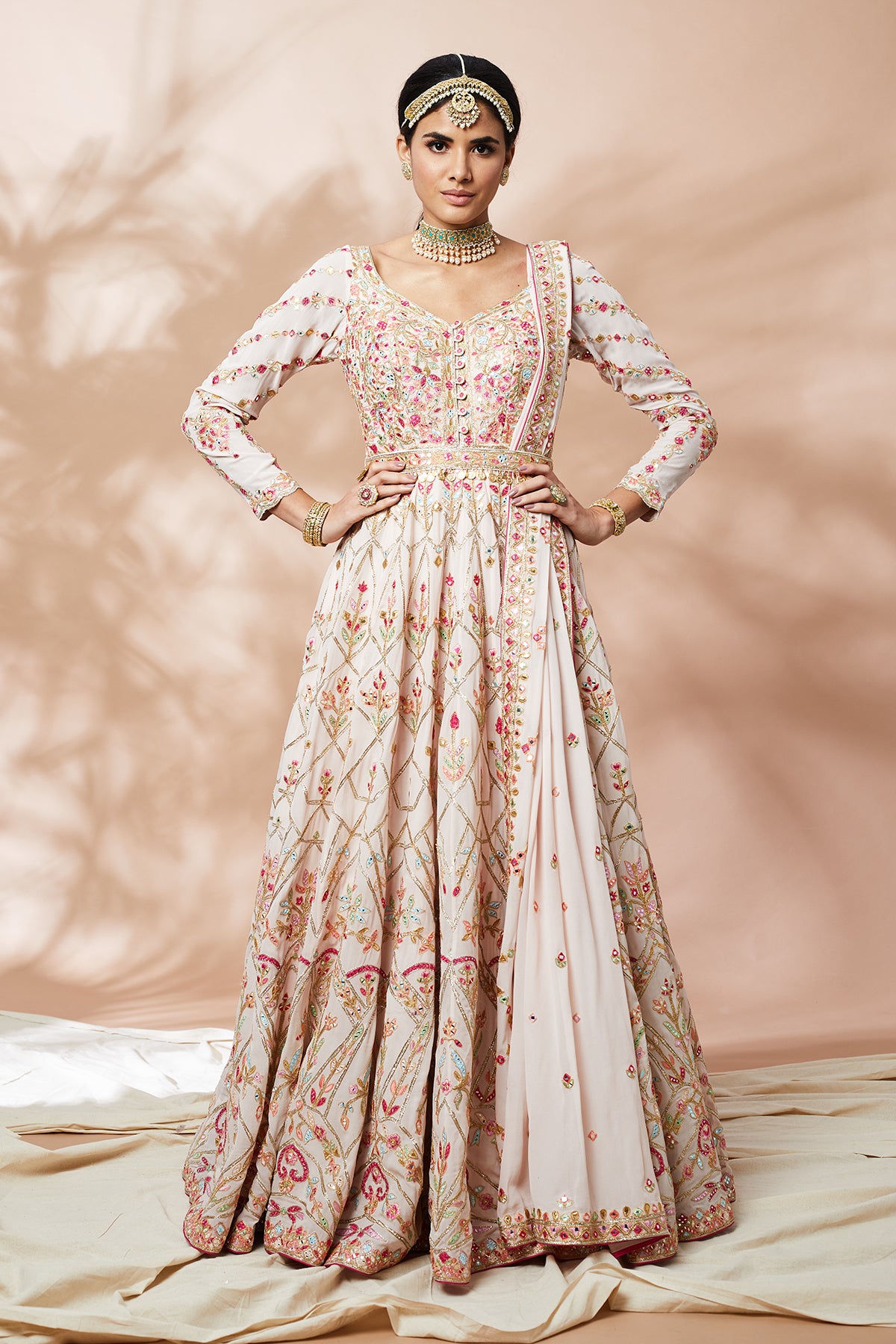 Light Pink Anarkali Tamanna Punjabi Kapoor Official Light Pink Anarkali Tamanna Punjabi Kapoor Official