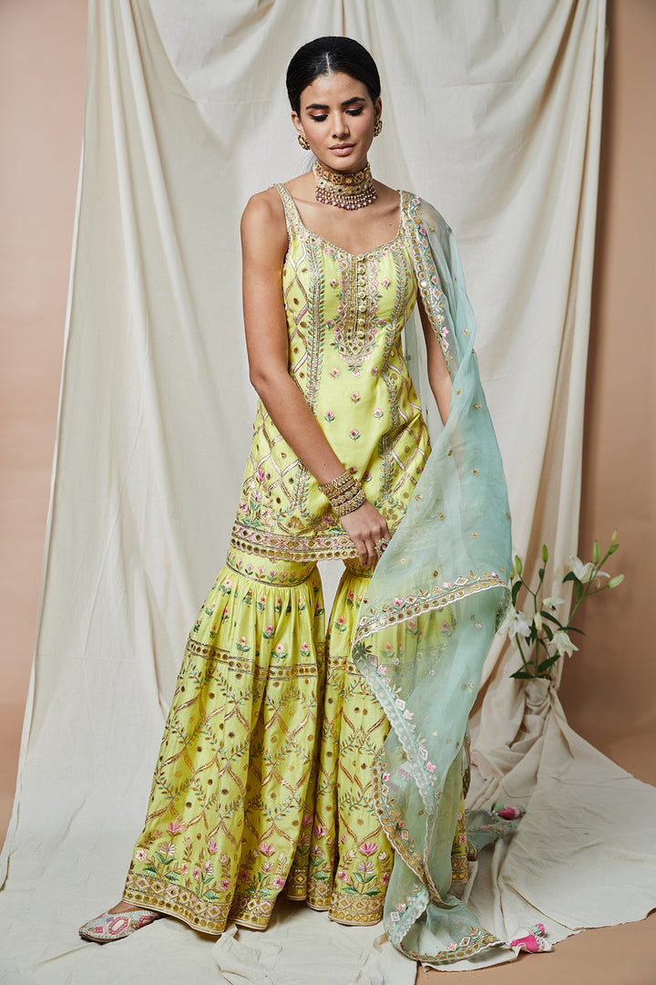 Sunshine Yellow Gharara