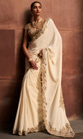 Ivory Gold Saree Set