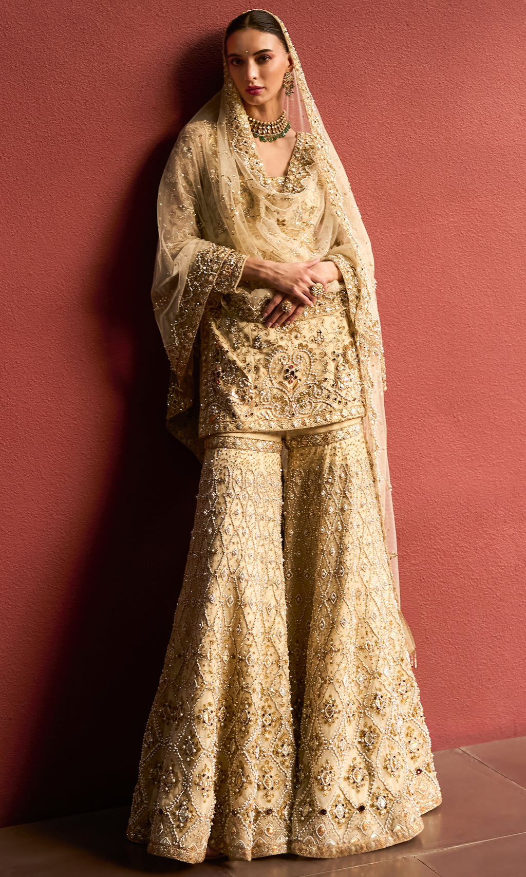 Ivory Sharara Set