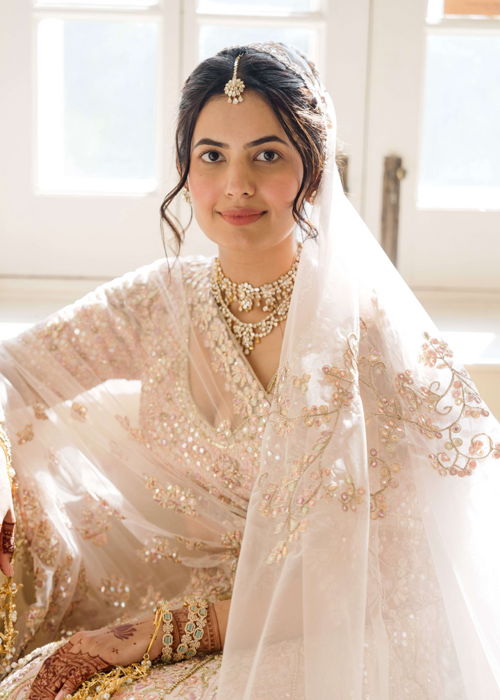 AISHA GHONGHE IN OUR CUSTOM PINK SERENADE  LEHENGA SET