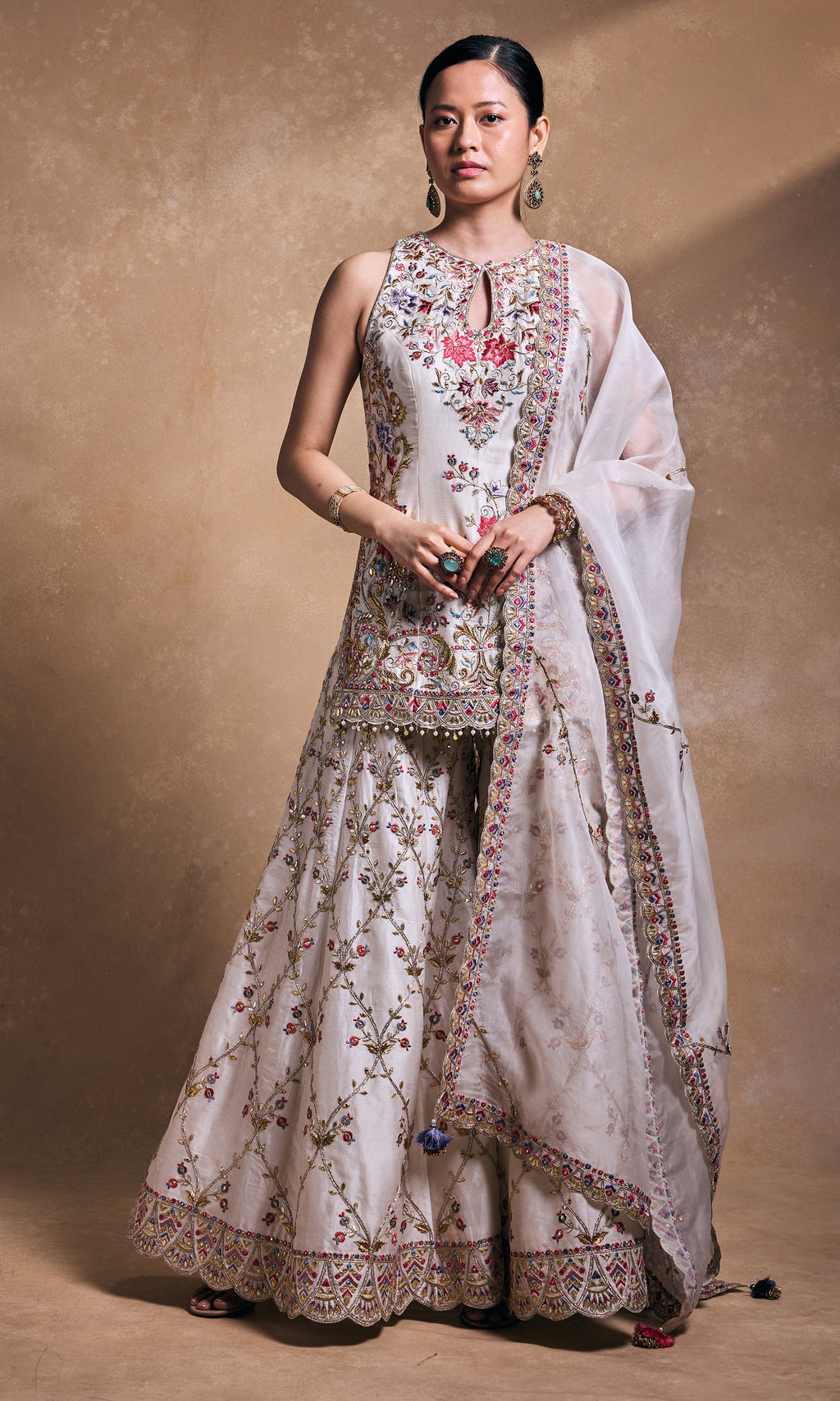 Ivory Sharara Set