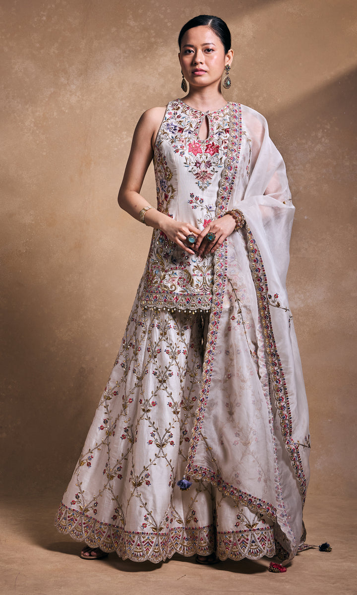 Ivory Sharara Set