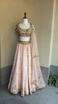 Baby Pink Silk Lehenga