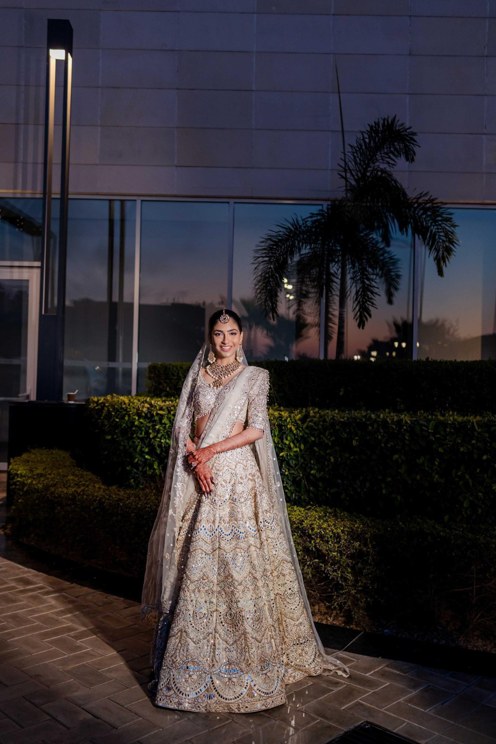 Sneha Bhatija In Our Serenade Mirror Embroidered Lehenga Set