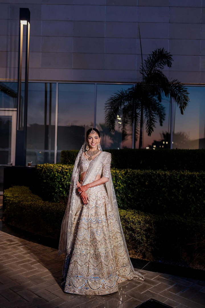 SNEHA BHATIJA IN OUR SERENADE MIRROR EMBROIDERED LEHENGA SET
