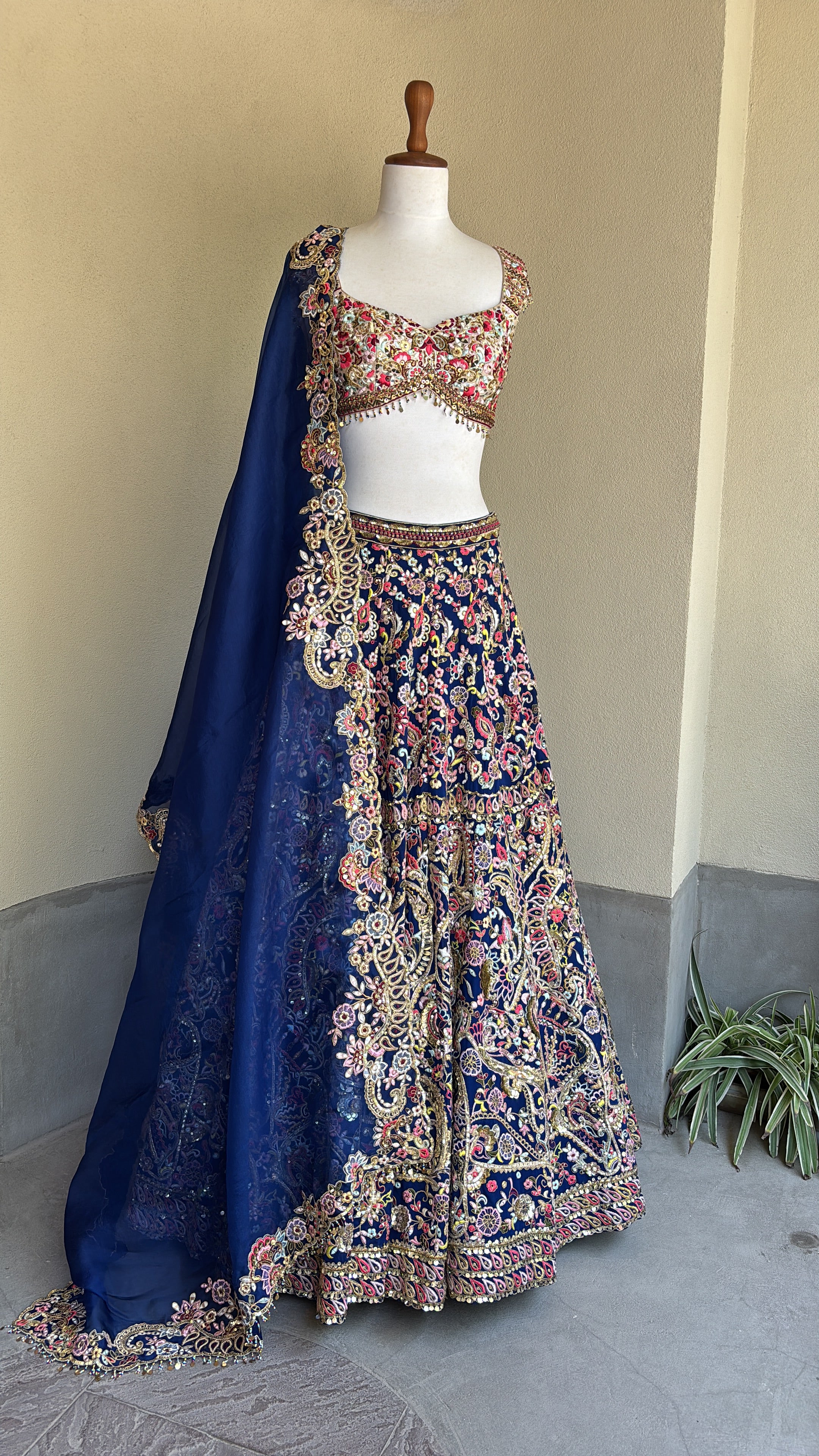 Royal Blue Lehenga Set