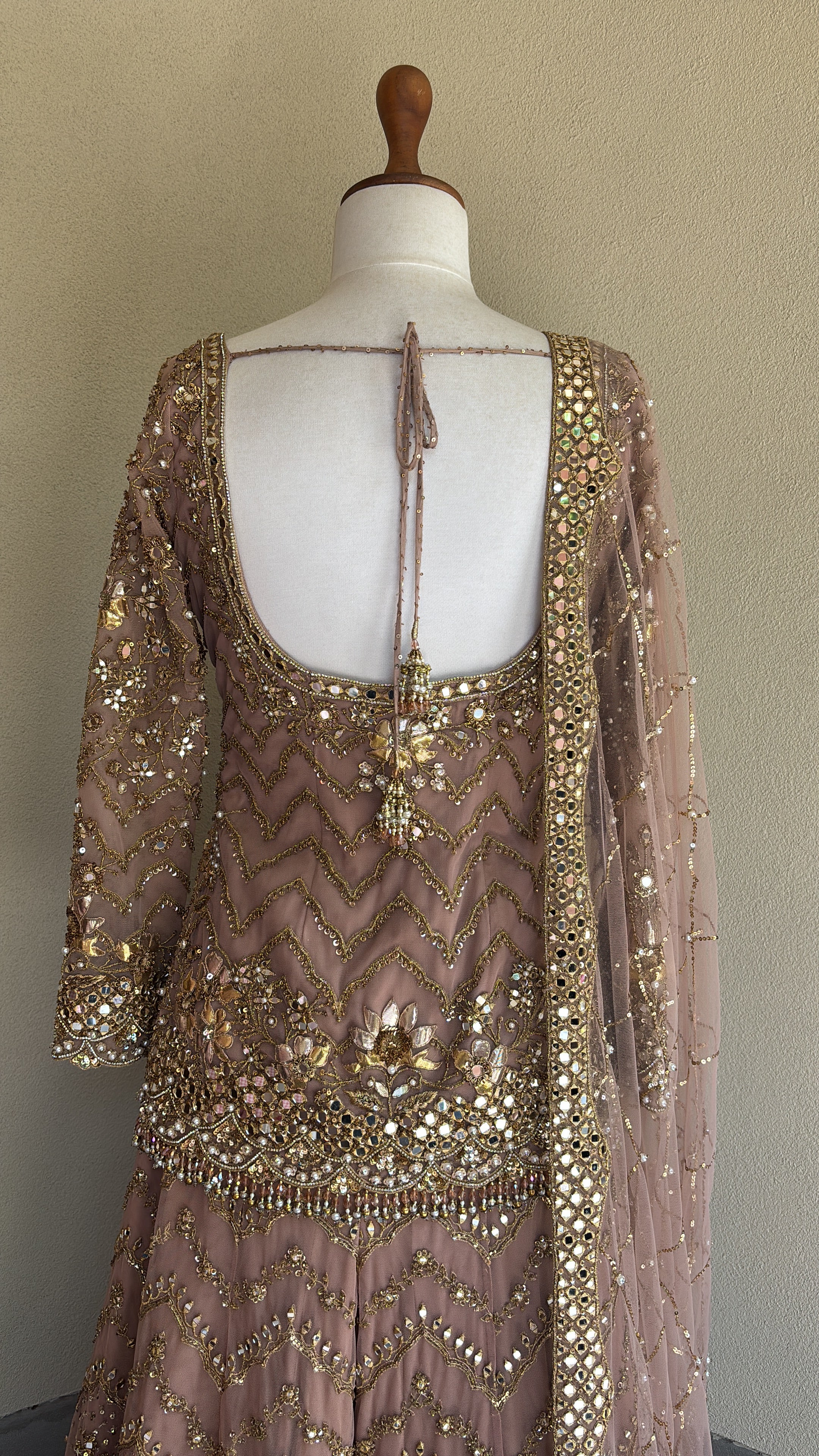 Mauve Pink Embroidered Sharara Set