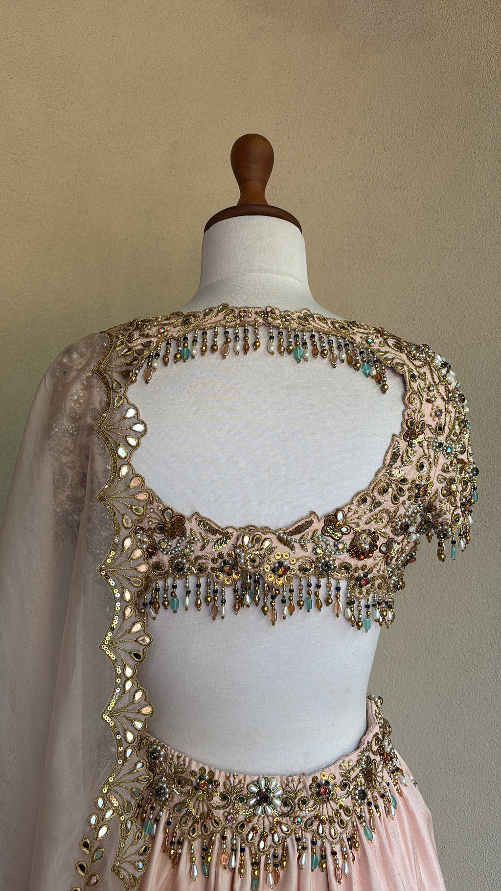 Baby Pink Silk Lehenga