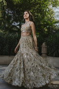 Aprajita In Our Azra Ivory and Gold Lehenga