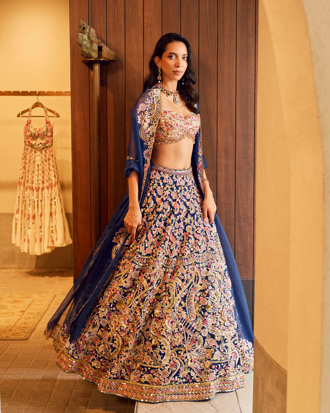 ROYAL BLUE LEHENGA SET