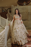 Aprajita In Our Azra Ivory and Gold Lehenga
