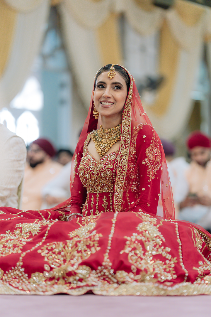 Simran In Our Red Bridal Anarkali