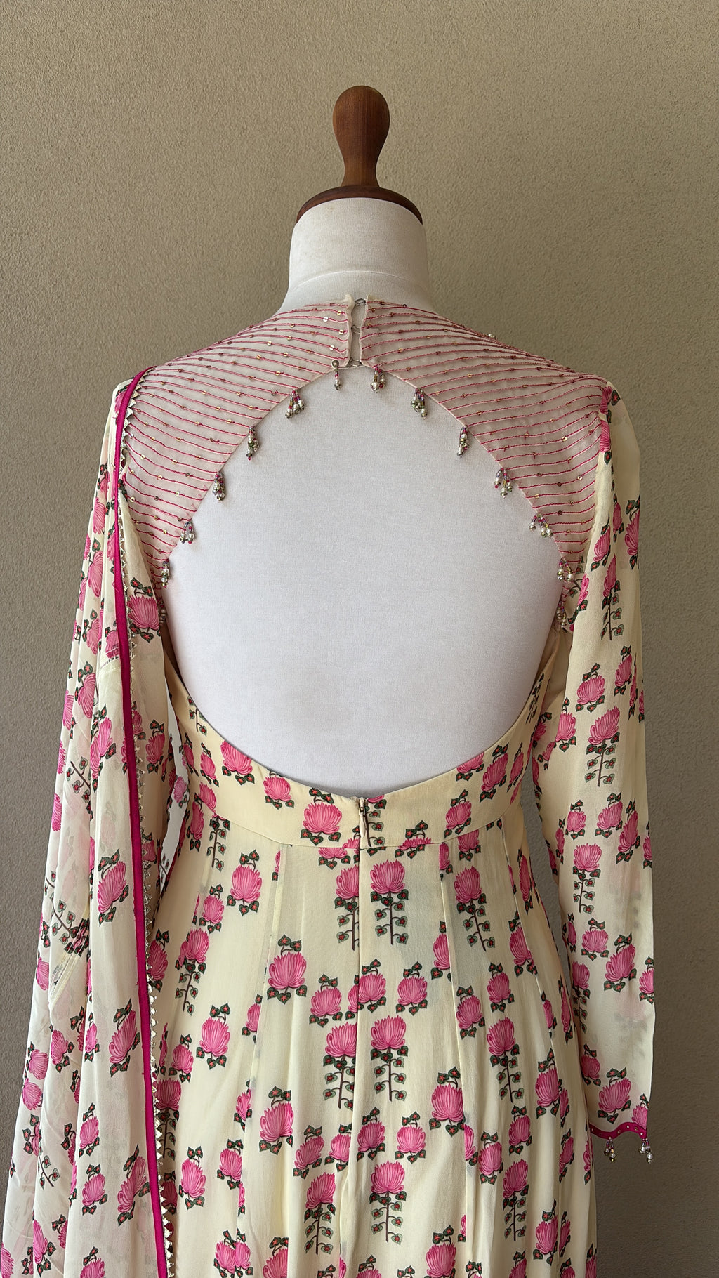 Ivory Flora Bliss Anarkali Set
