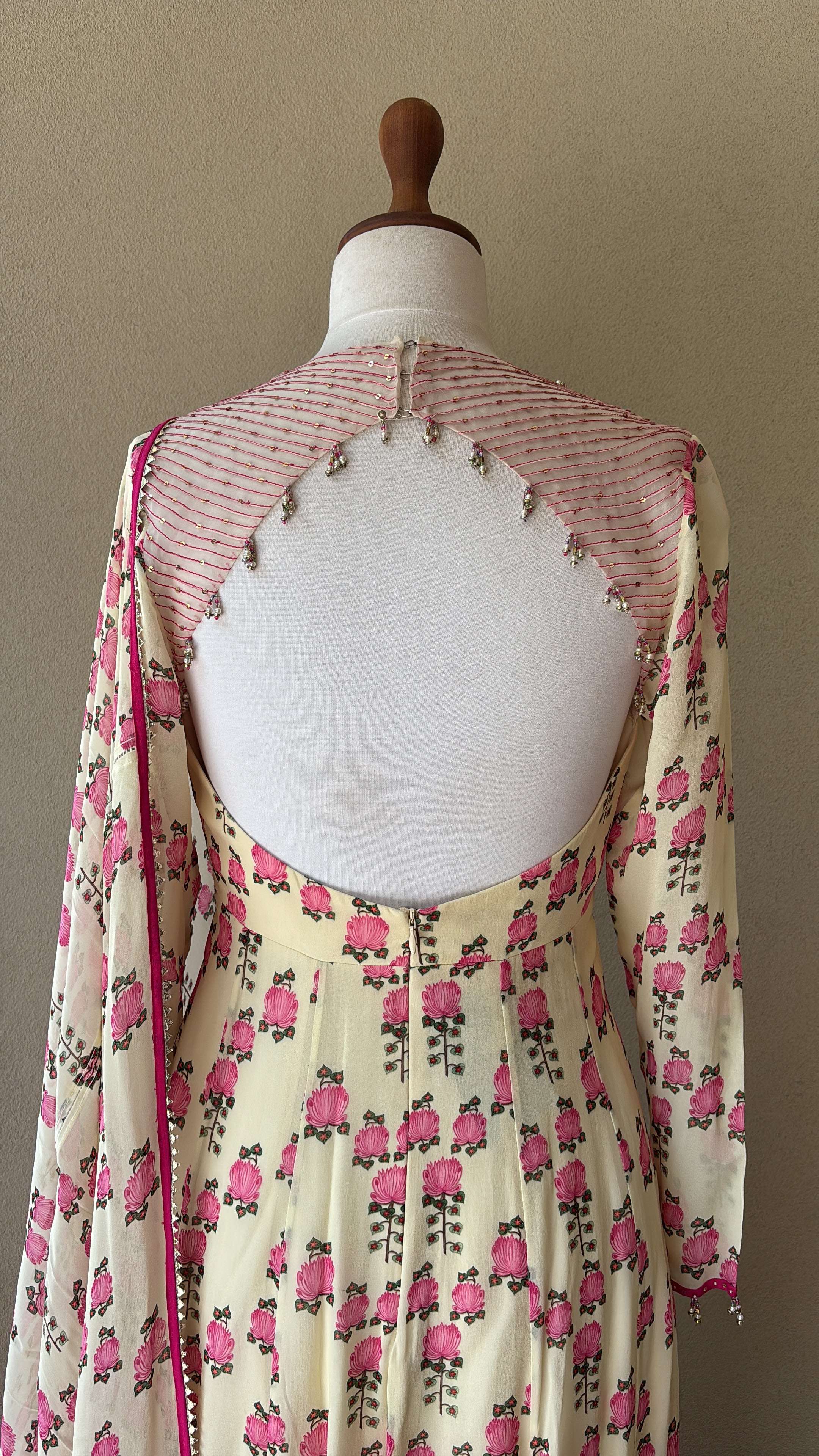 Ivory Flora Bliss Anarkali Set