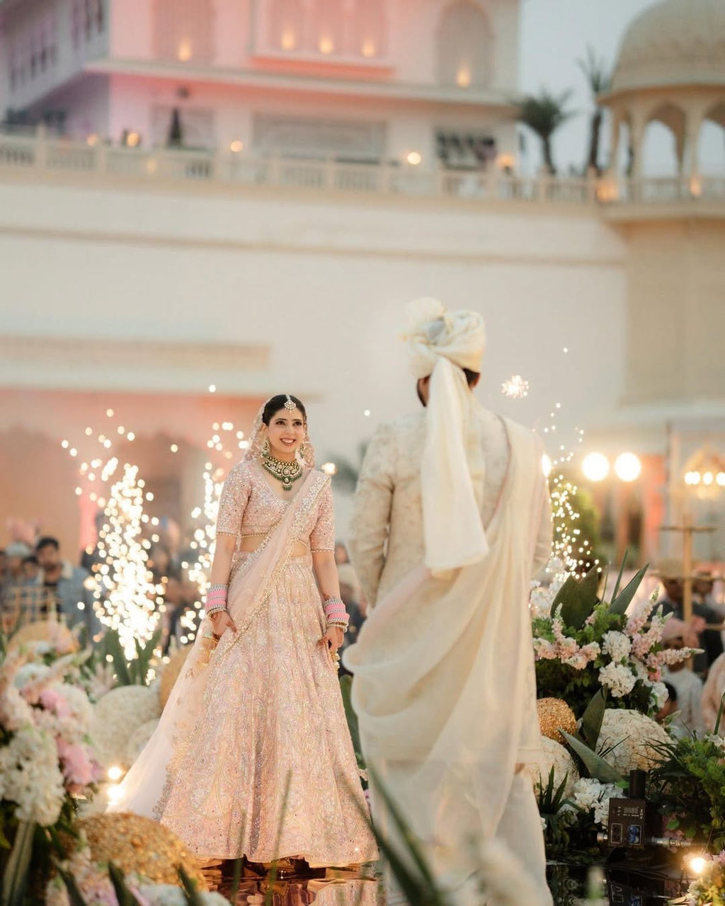 Tanisha Katyal In Our Serenade Rose Pink Mirror Lehenga
