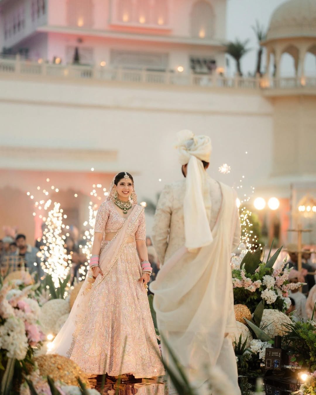 Tanisha Katyal In Our Serenade Rose Pink Mirror Lehenga
