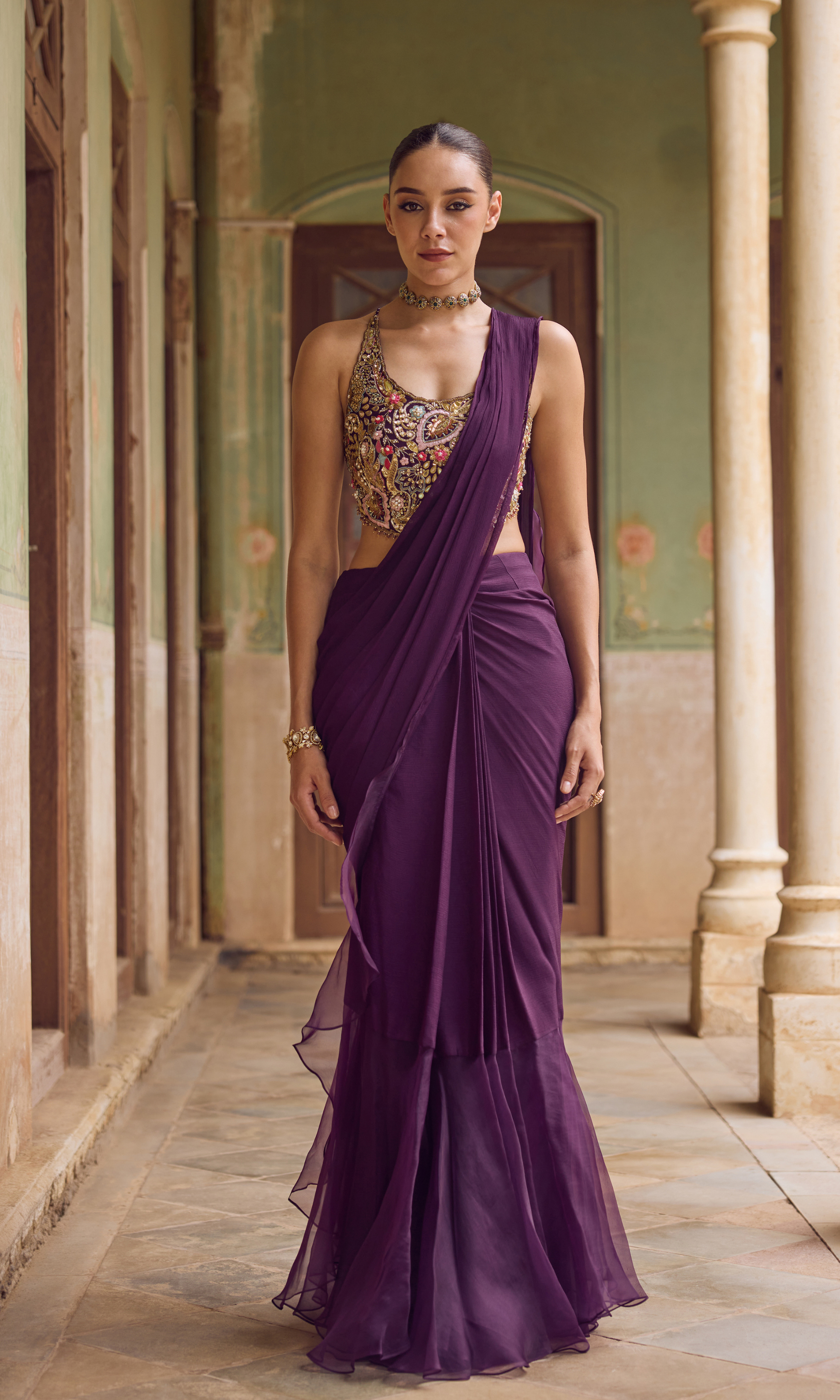 KASHIDA RUFFLE SAREE