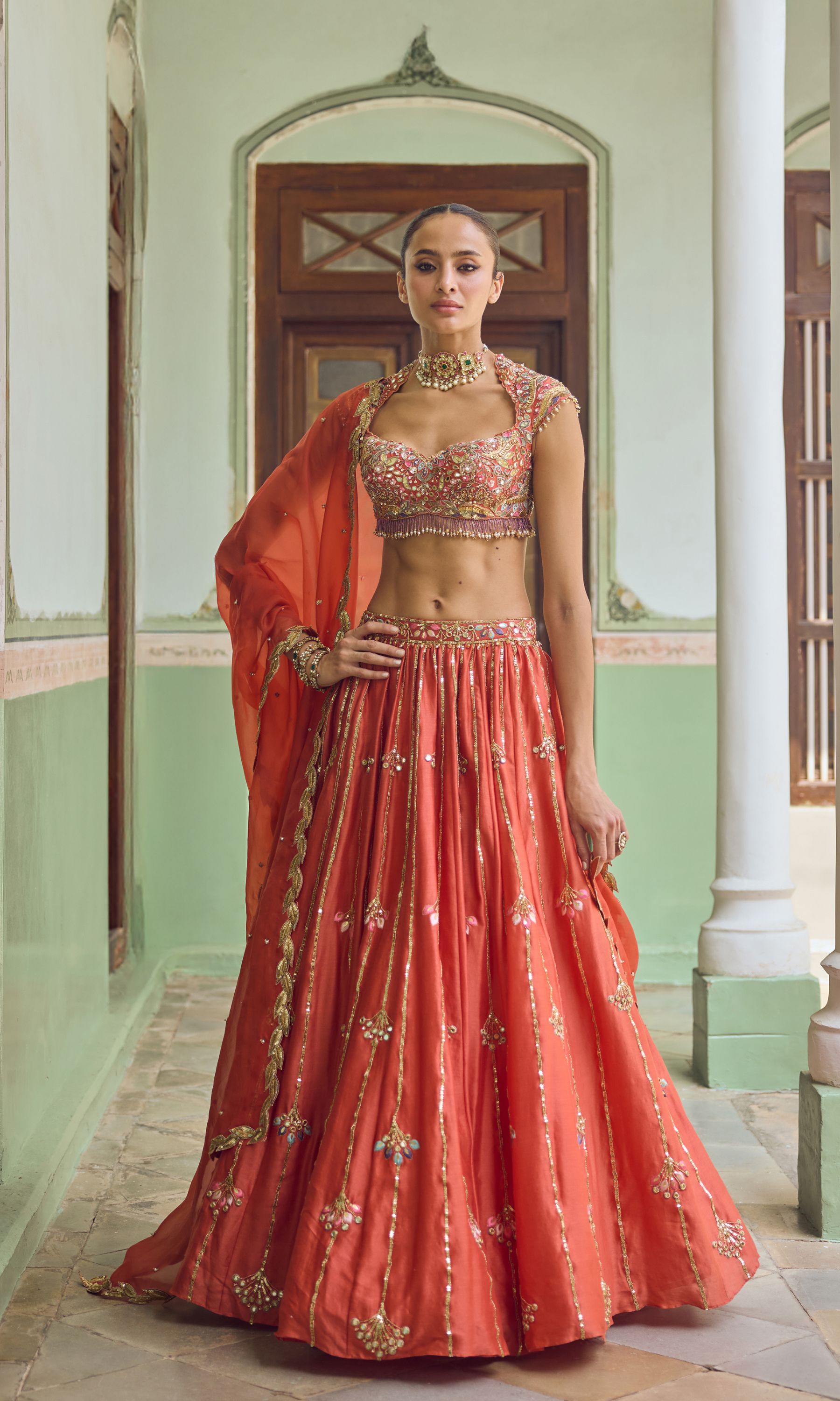 Gerua Lehenga