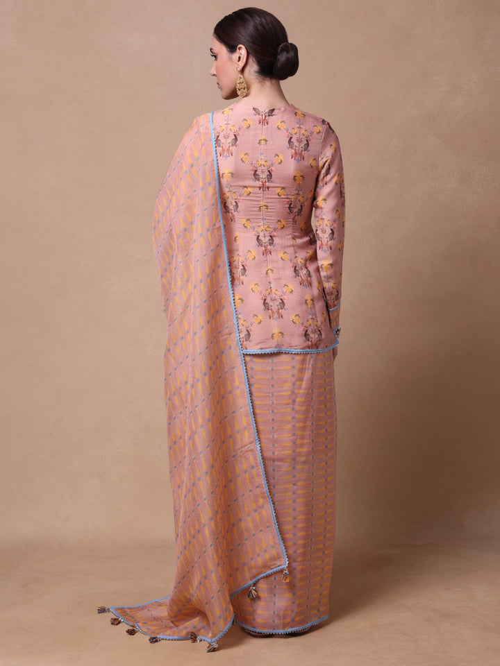 Gardenia Rhapsody Drape Skirt Set