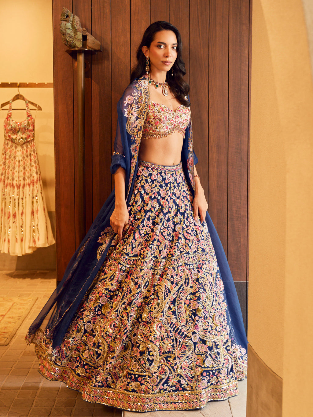 Royal Blue Lehenga Set