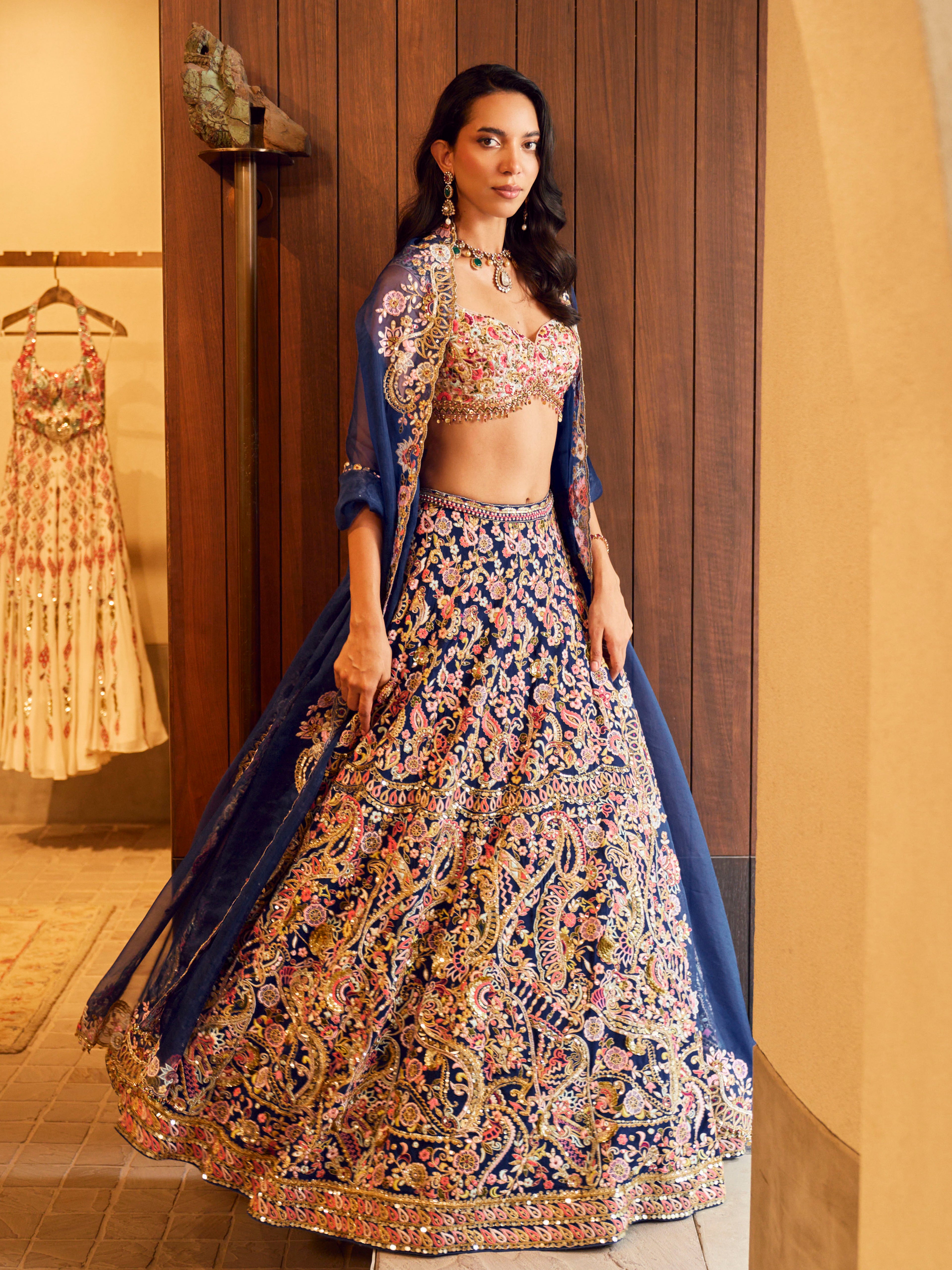 Royal Blue Lehenga Set