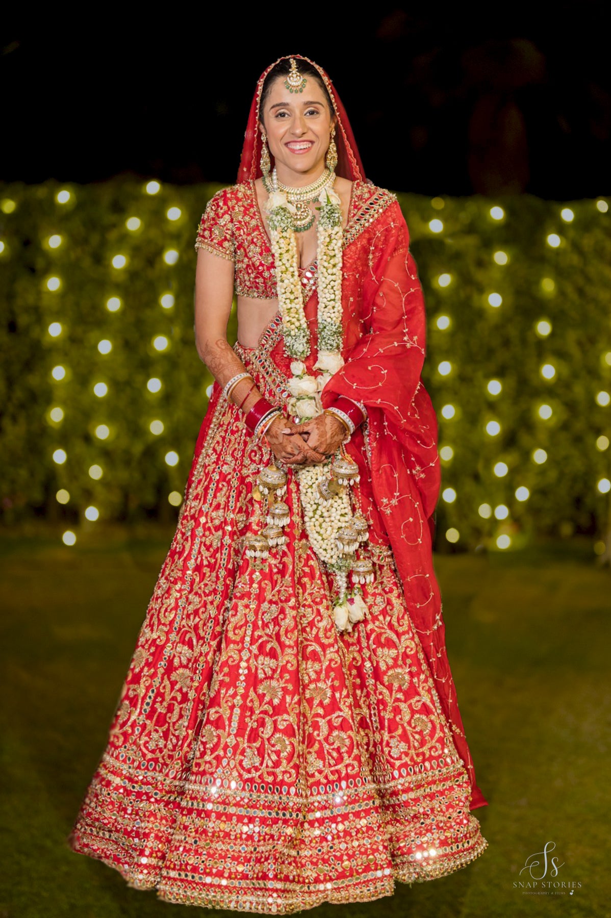 Dalima Chibbar In Our In Her Moment Ruby Red Lehenga Set