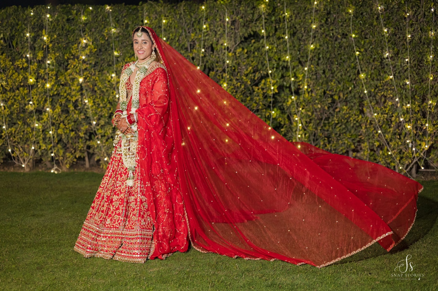 Dalima Chibbar In Our In Her Moment Ruby Red Lehenga Set