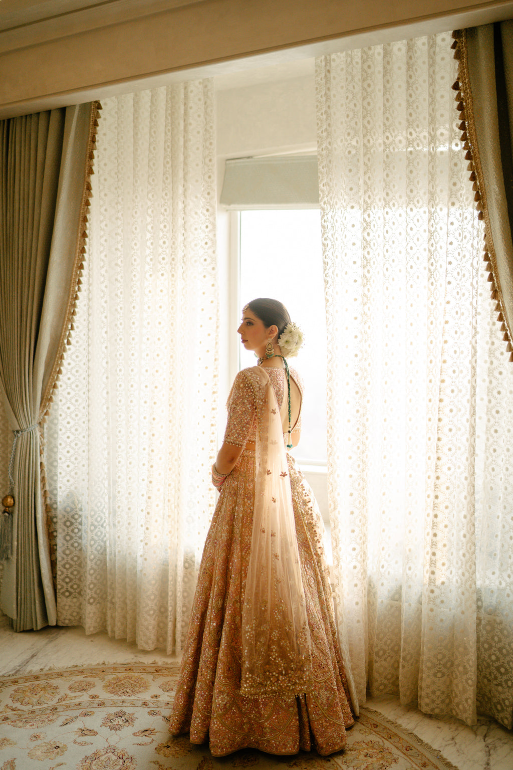 Tanisha Katyal In Our Serenade Rose Pink Mirror Lehenga