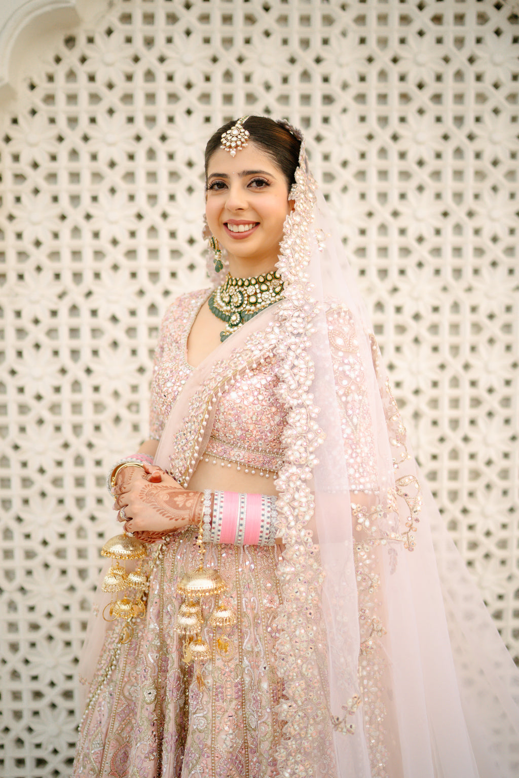 Tanisha Katyal In Our Serenade Rose Pink Mirror Lehenga