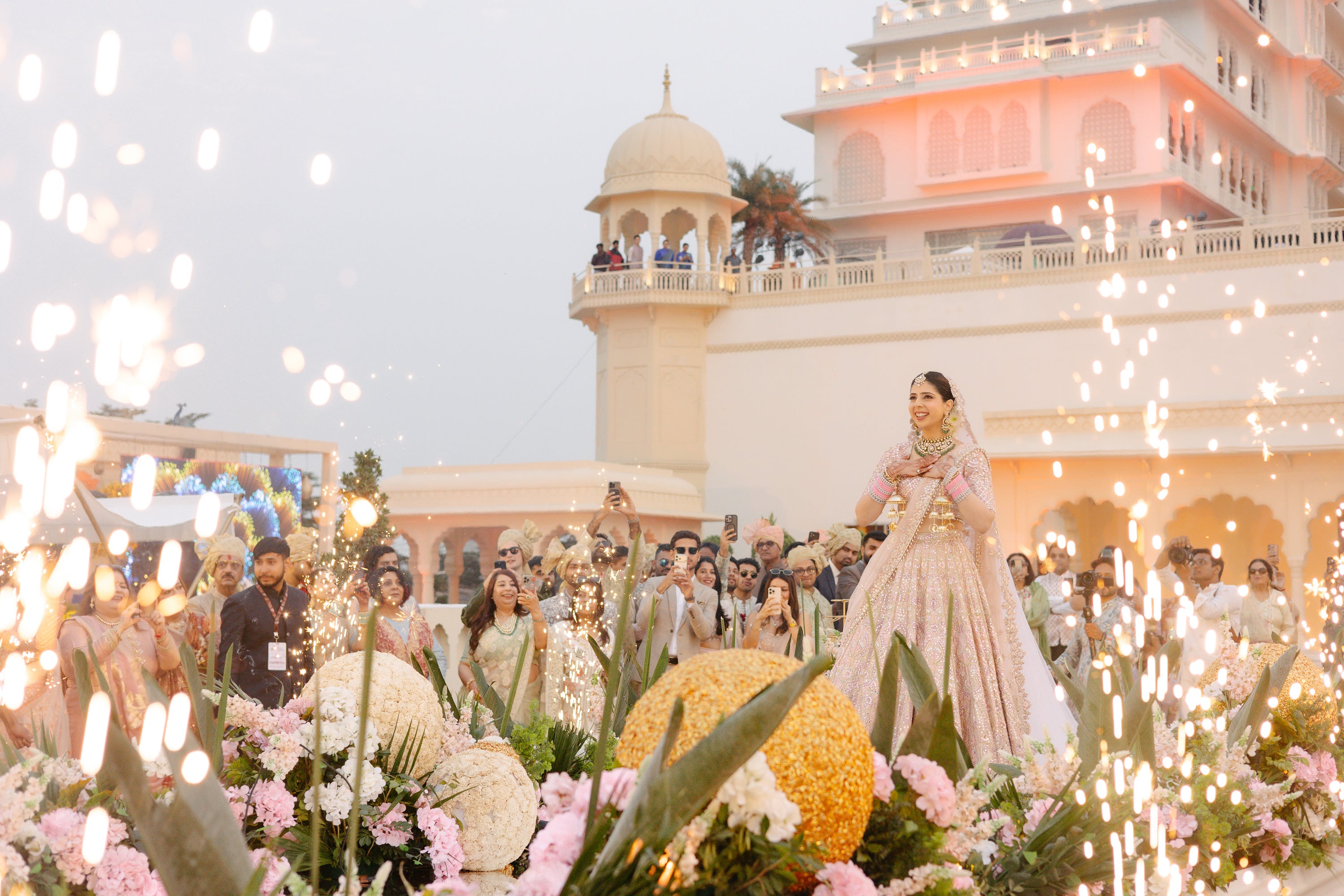 Tanisha Katyal In Our Serenade Rose Pink Mirror Lehenga