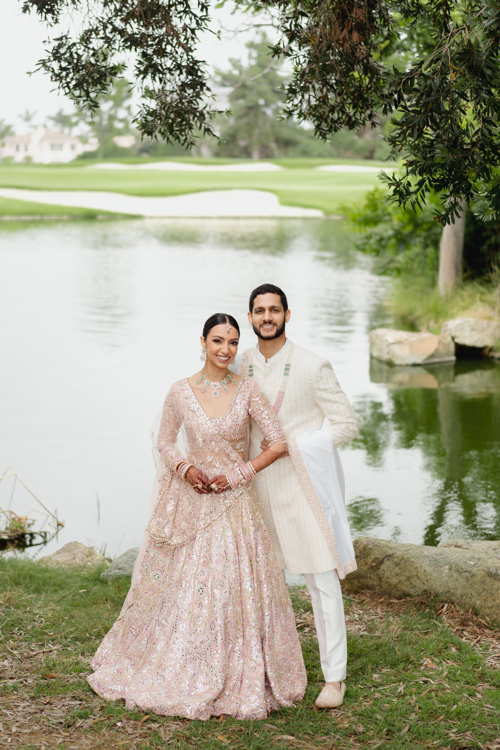Roshni Badlani In Our Serenade Rose Pink Mirror Lehenga