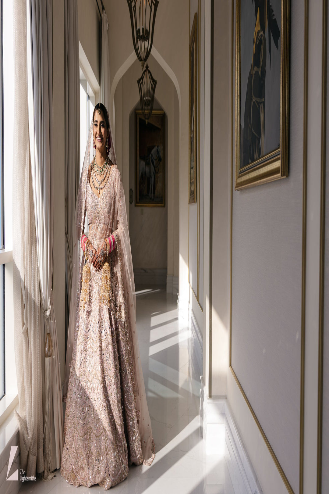 NATASHA VORA IN OUR SERENADE PINK MIRROR LEHENGA SET
