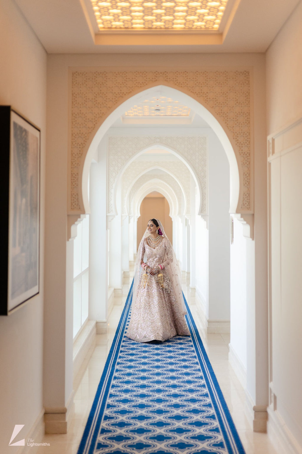 NATASHA VORA IN OUR SERENADE PINK MIRROR LEHENGA SET
