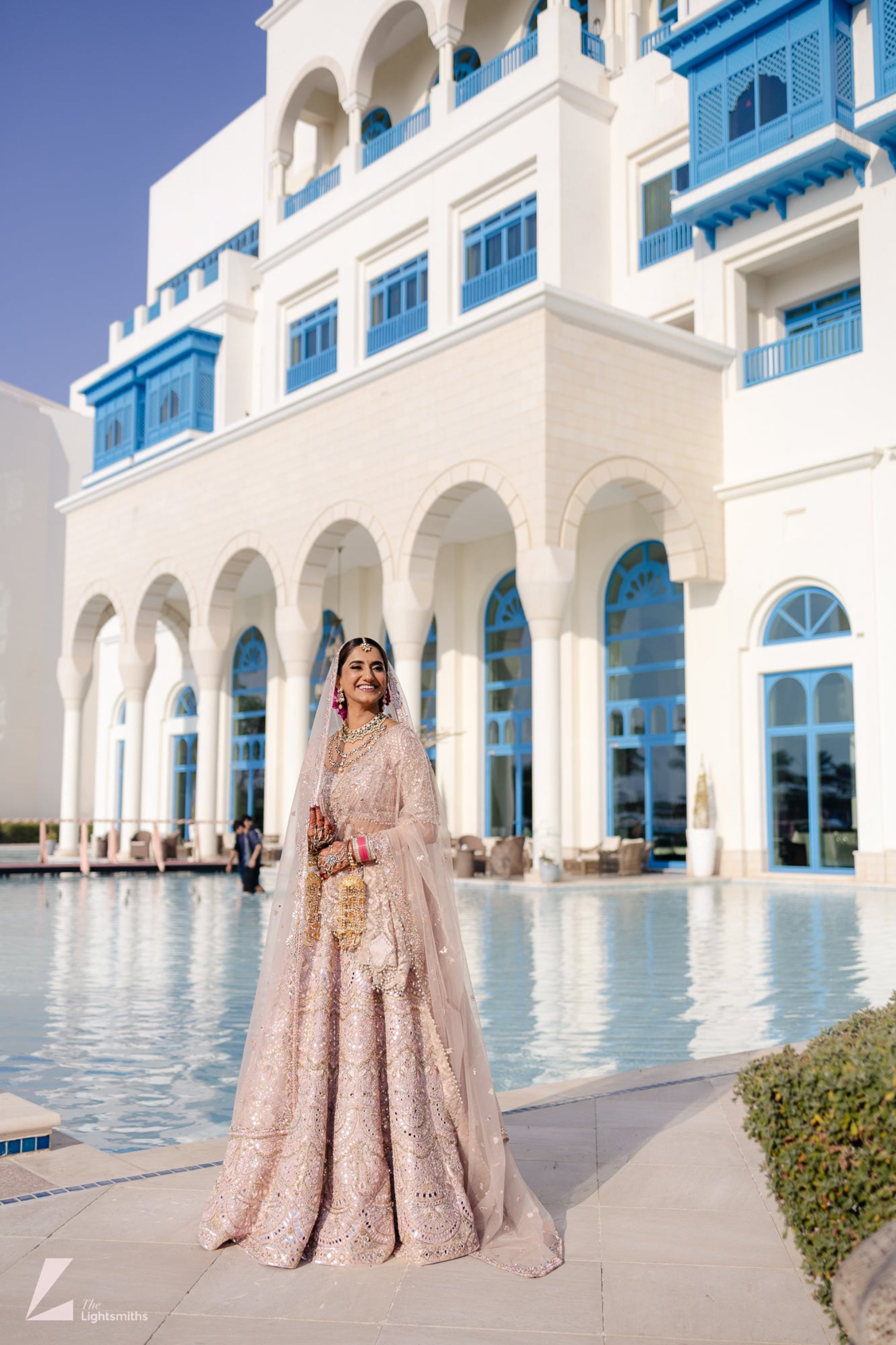 NATASHA VORA IN OUR SERENADE PINK MIRROR LEHENGA SET