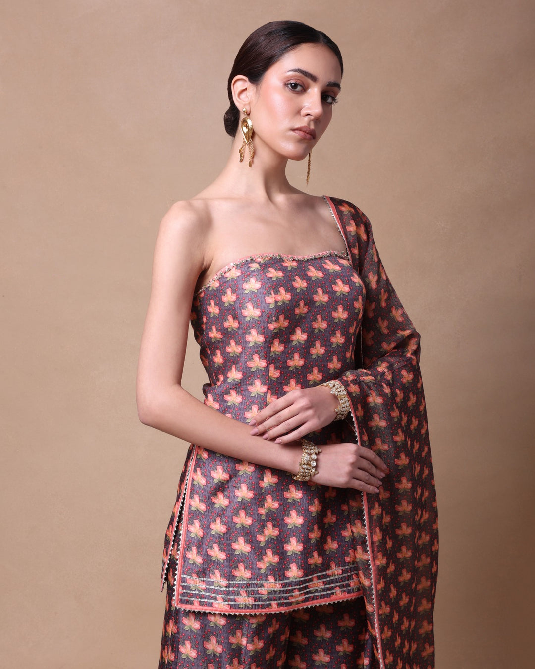 ETHEREAL BLOOMS GHARARA SET