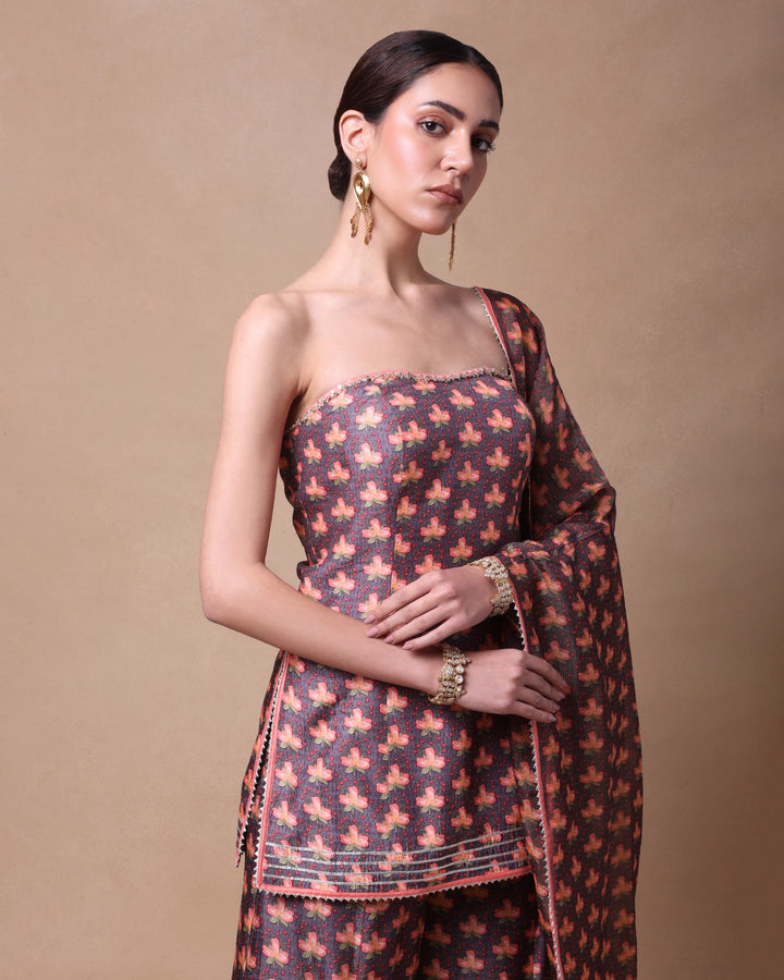 ETHEREAL BLOOMS GHARARA SET
