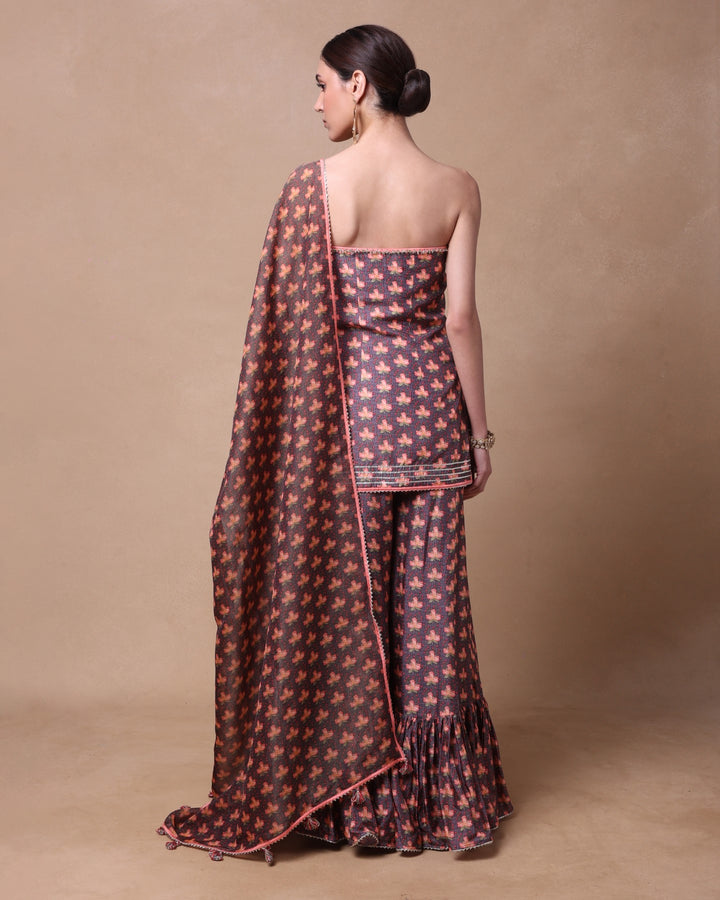 ETHEREAL BLOOMS GHARARA SET