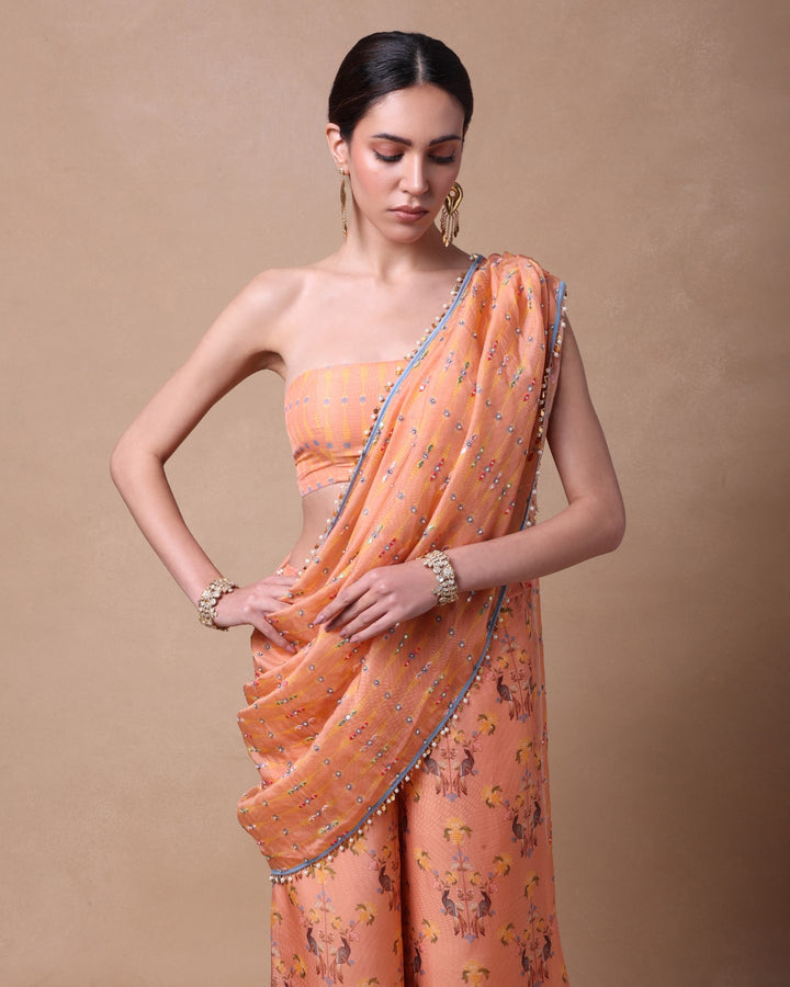 GARDENIA RHAPSODY PANT SAREE