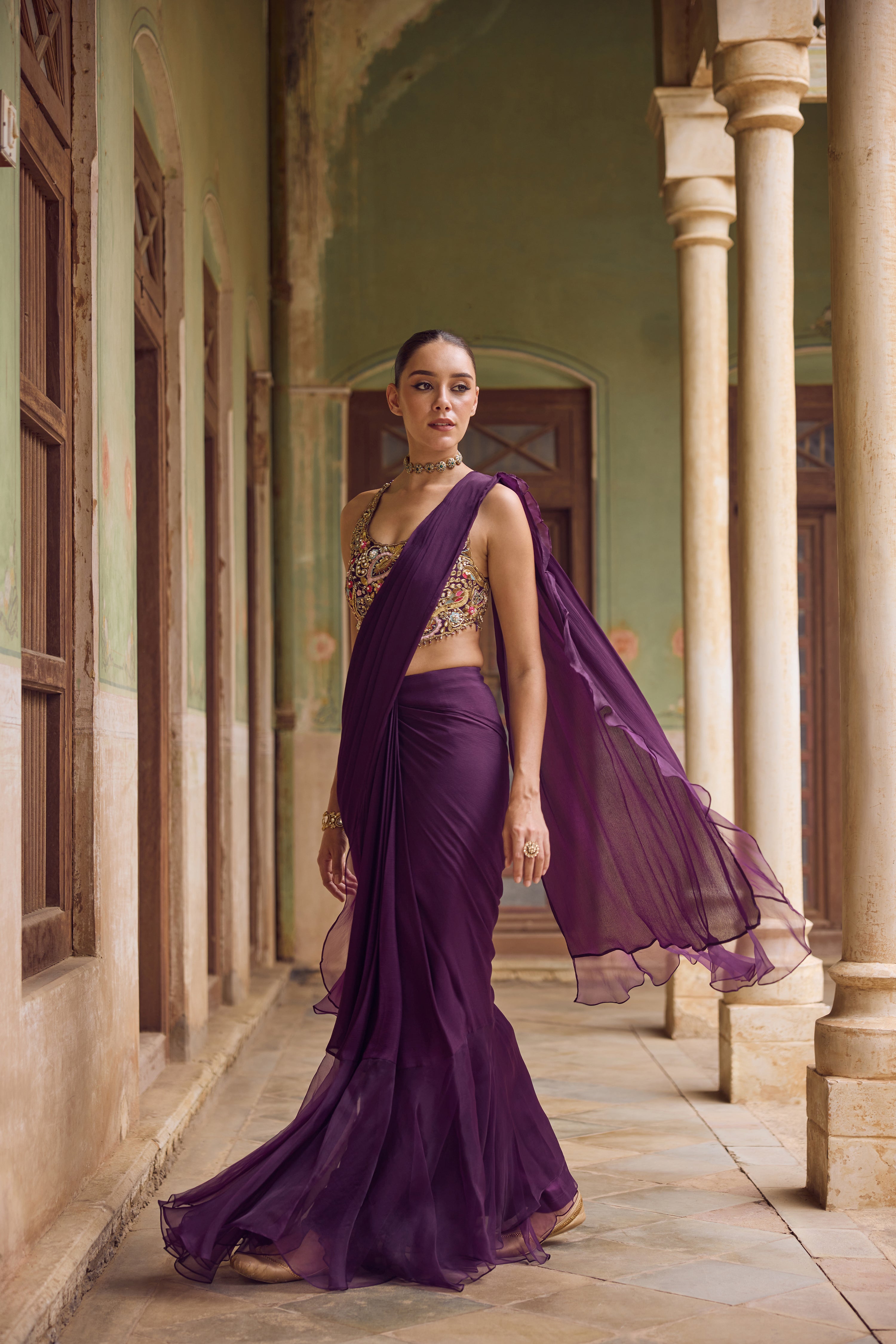 KASHIDA RUFFLE SAREE