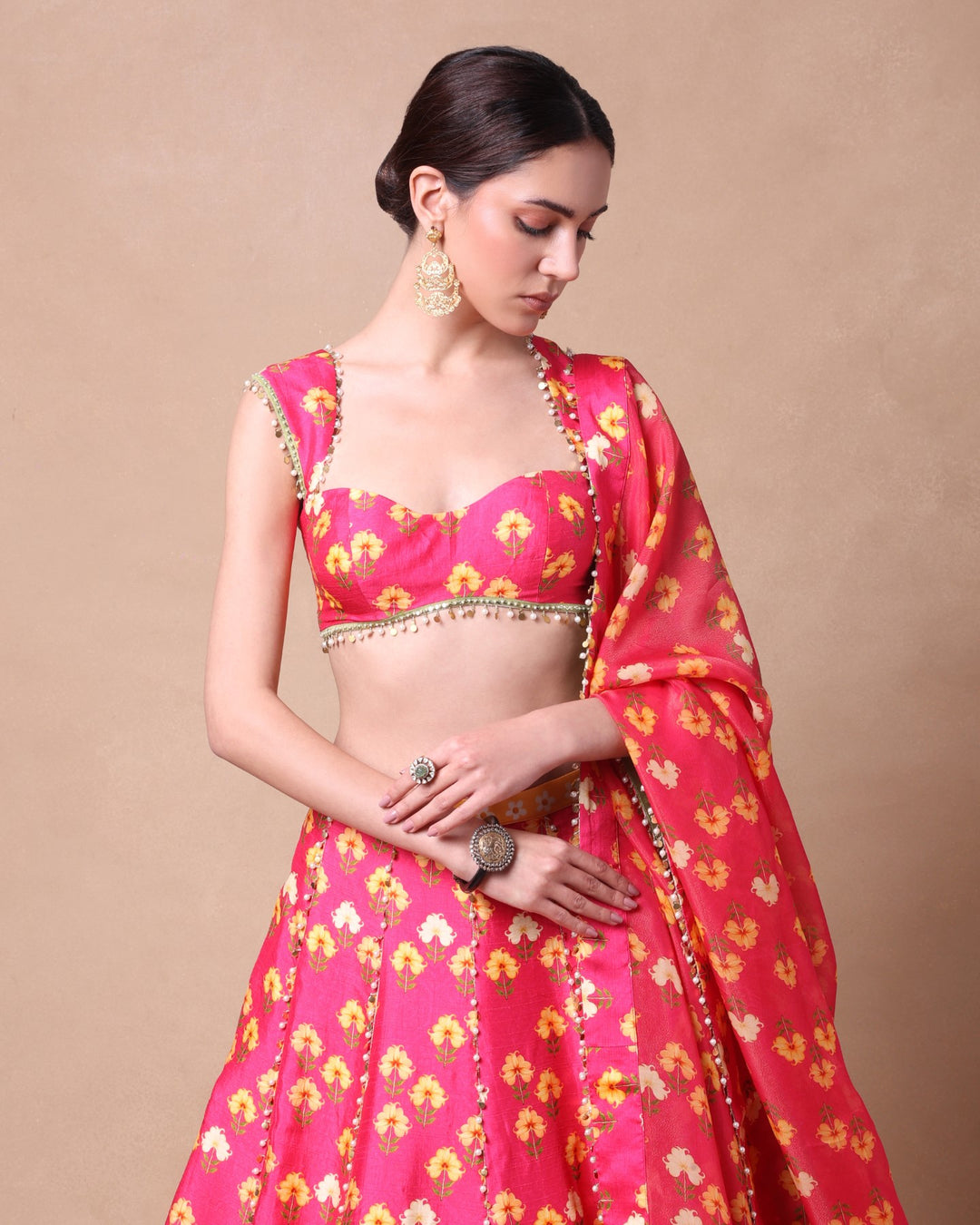 PINK PETAL LEHENGA SET