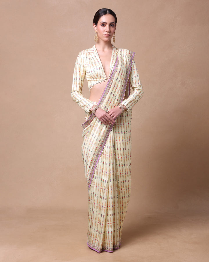 IVORY MOONLIT SAREE