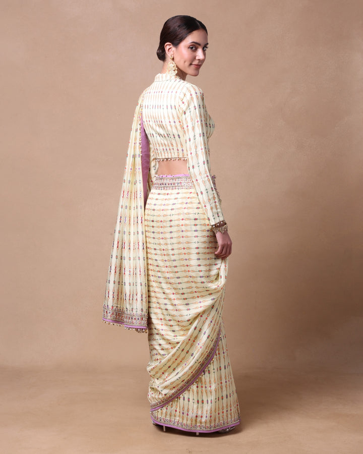 IVORY MOONLIT SAREE