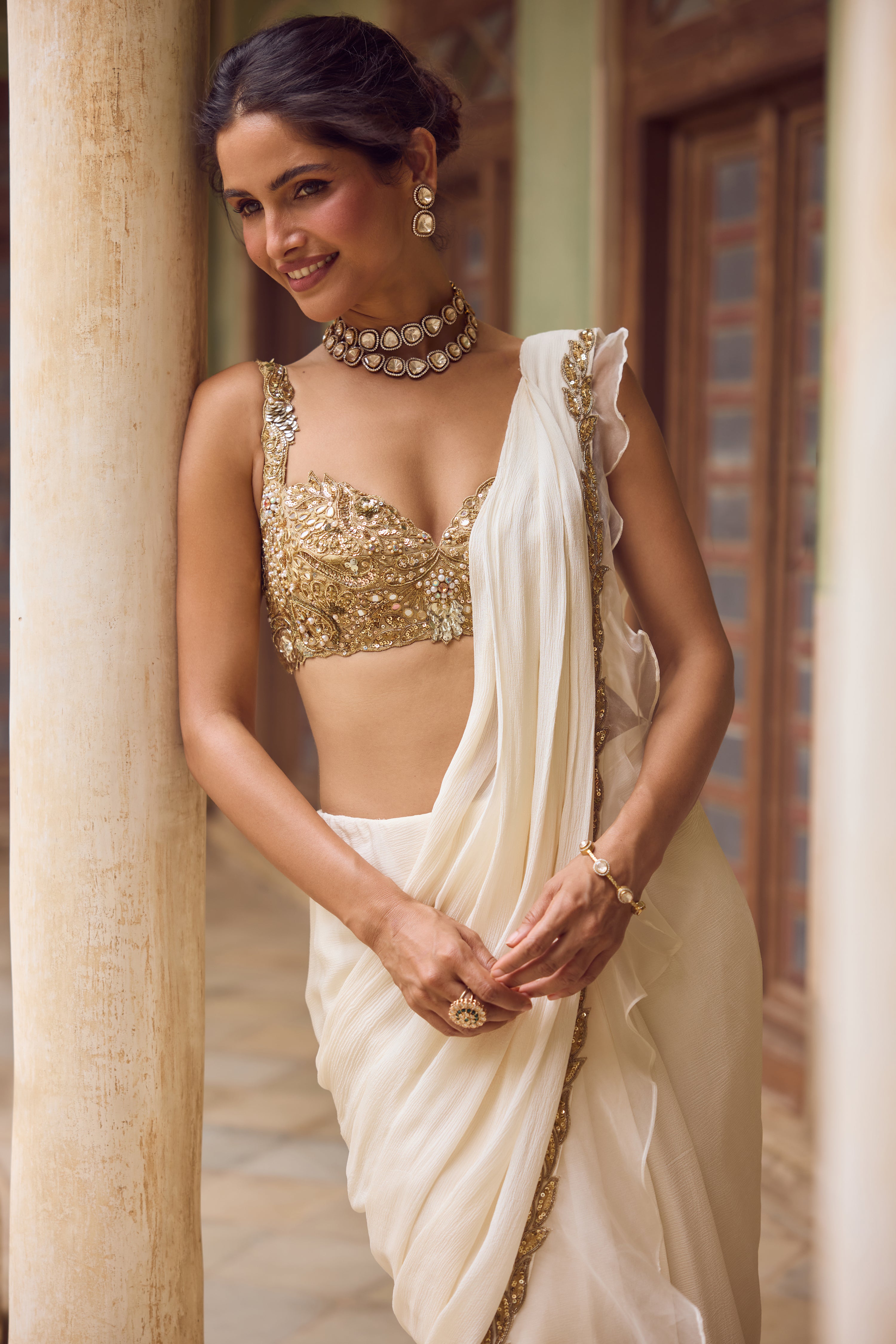 KHWAHISH RUFFLE SAREE