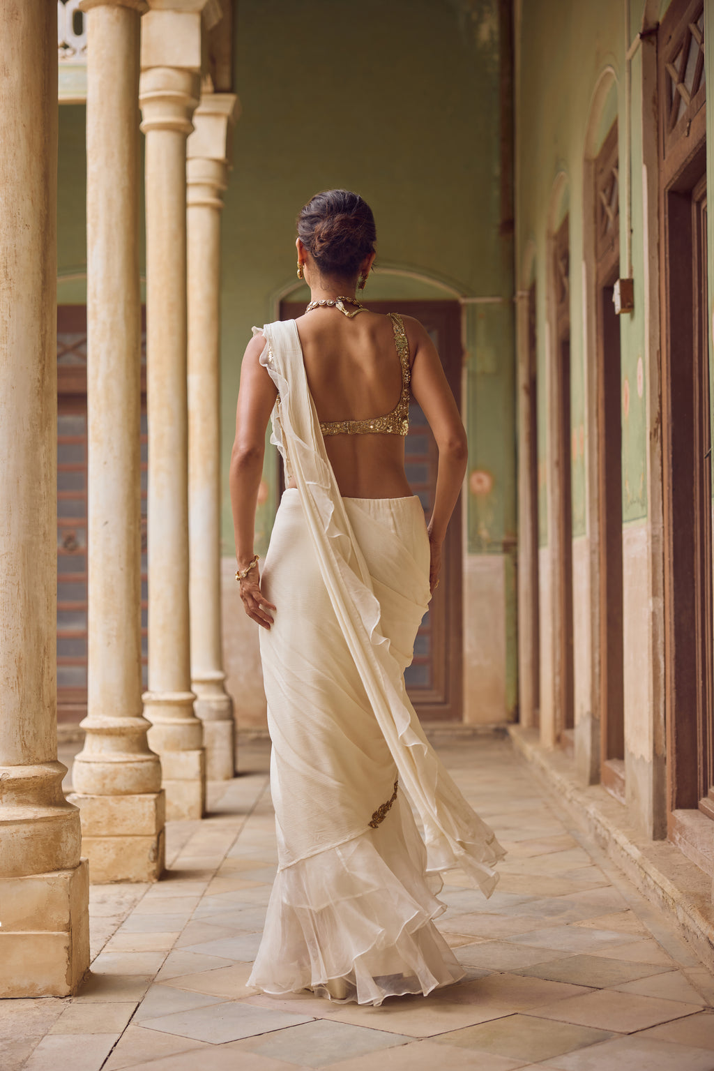 KHWAHISH RUFFLE SAREE